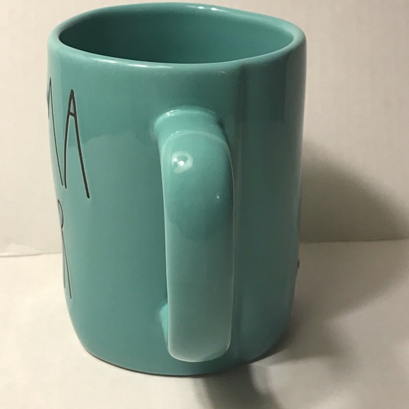 TWO (2) Rae Dunn Mama Bear Ceramic Mugs Teal Blue - Picture 4 of 14